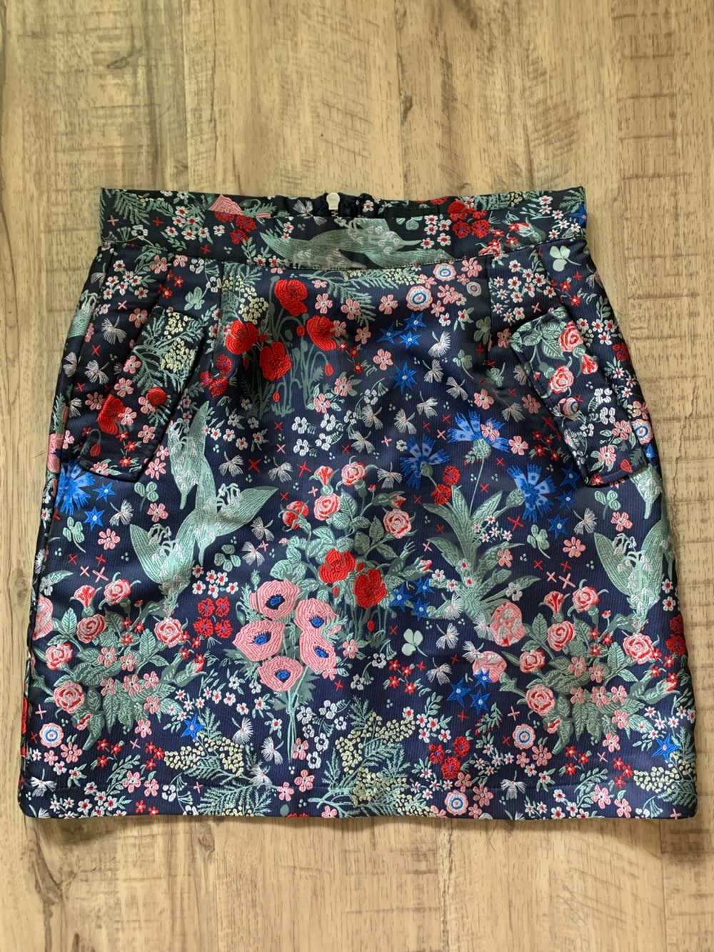 Frank & Oak Embroidered High-waisted Skirt